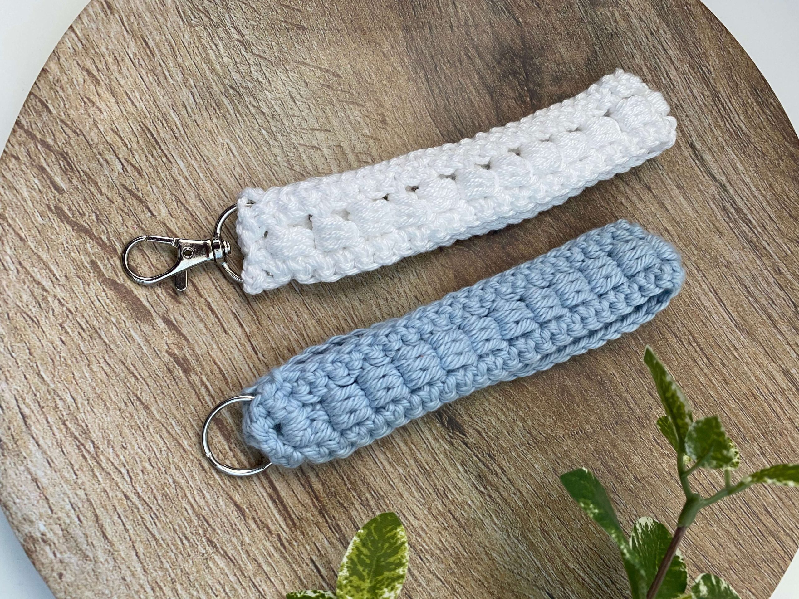 Crochet Keychains & Wristlets - Love to stay home