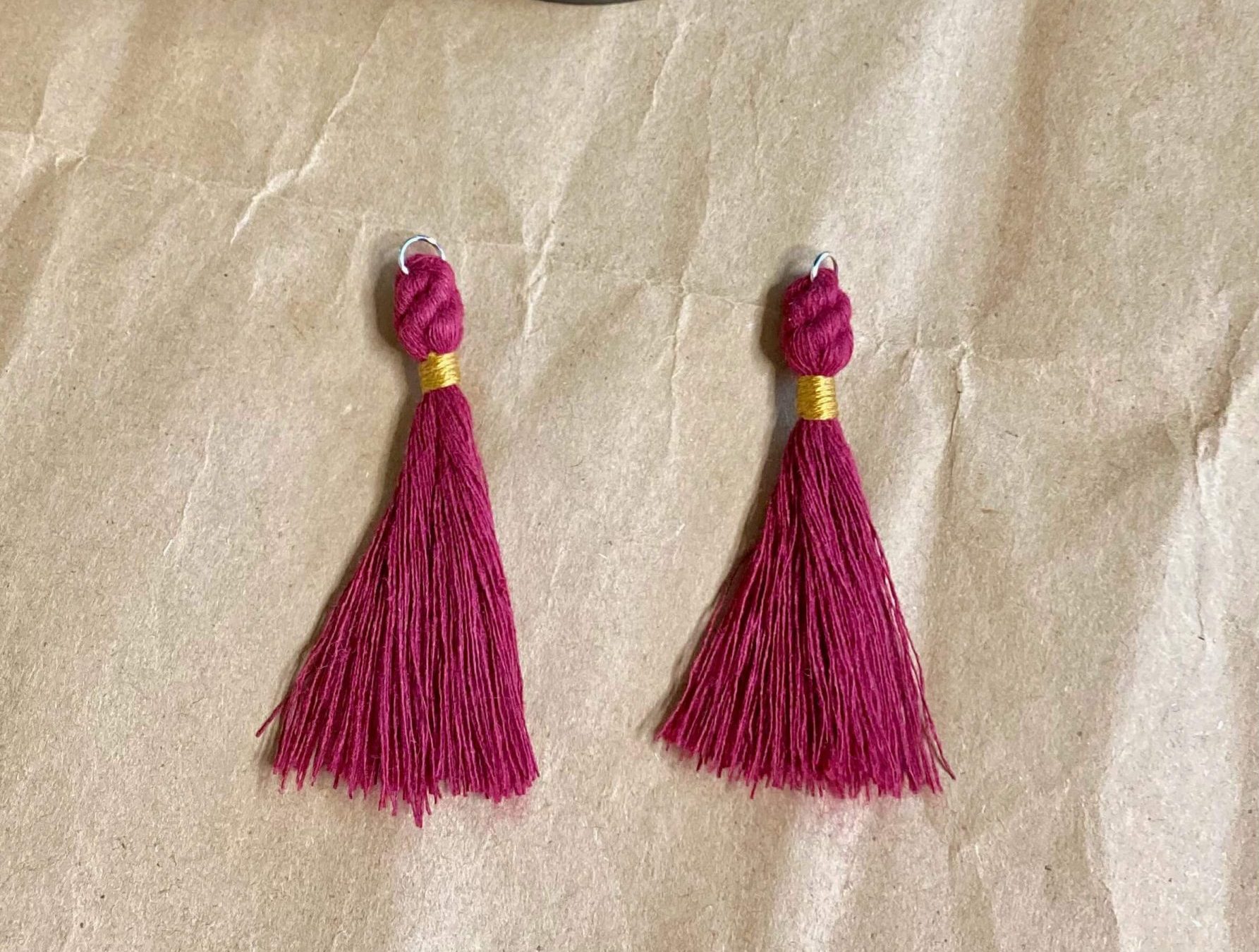 Embroidery floss on sale macrame earrings